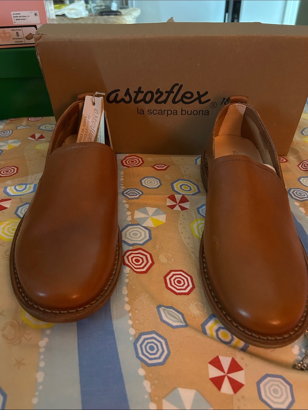 Men's Astorflex 1822 Patnonflex Travel 2-000710 Tan Made in Italy Size 43